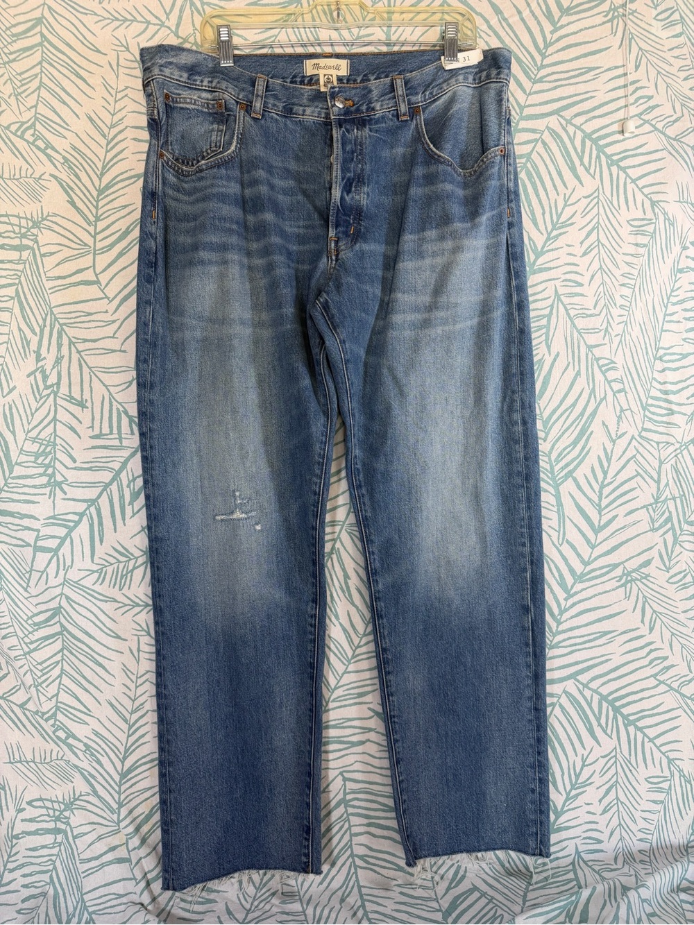 Madewell Blue Vintage Wash Button Up Jeans 31